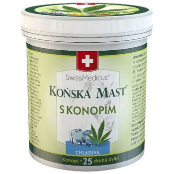 Koňská mast chladivá s konopím 250 ml